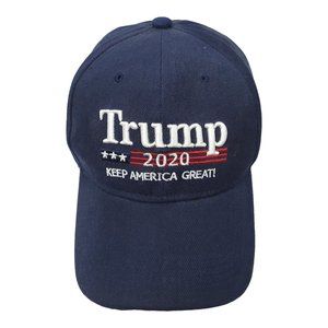 Trump 2020 Keep America Great Blue OSFM Strapback Cap Trucker Golf Baseball Hat